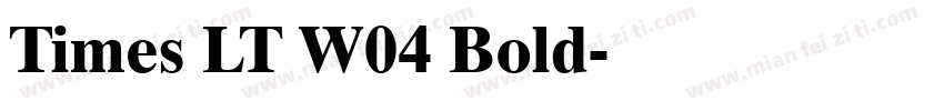 Times LT W04 Bold字体转换